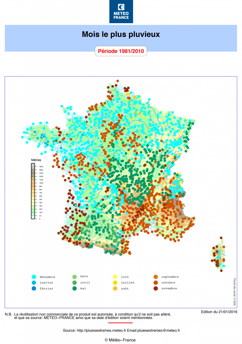 Image d'illustration pour Humidité : pluies abondantes sur la France, des records sur l'Aquitaine