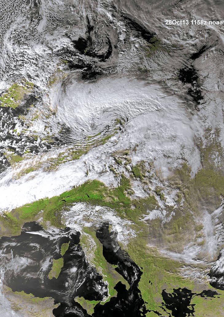 Image d'illustration pour Tempête Christian vue du satellite