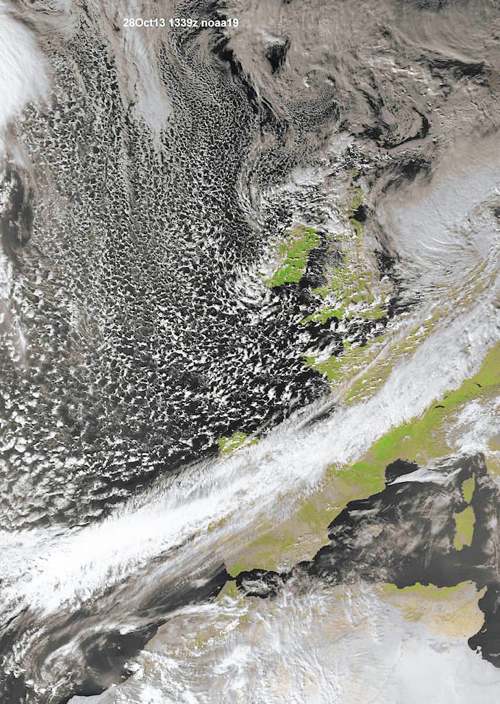 Image d'illustration pour Tempête Christian vue du satellite