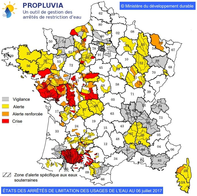 Image d'illustration pour Des arrêtés sécheresse sur la moitié de la France