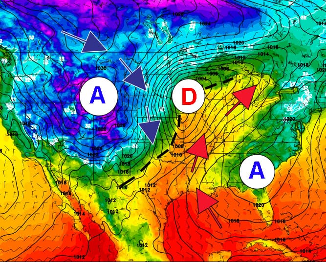 Image d'illustration pour Contrastes saisissants de températures aux Etats-Unis