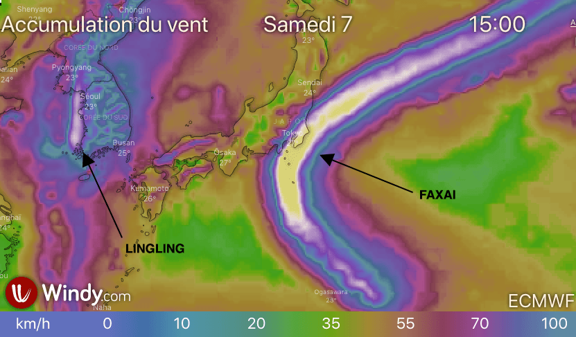 Image d'illustration pour Lingling & Faxai : l'activité cyclonique également active dans le Pacifique