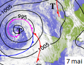 Image d'illustration pour Orage, tuba, pluie & sable : le cocktail météo de la dépression Xandrea