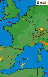 Image d'illustration pour Orage, tuba, pluie & sable : le cocktail météo de la dépression Xandrea