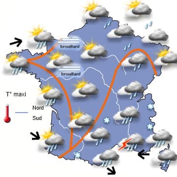 Une semaine perturbée, mais plus sèche près de la Méditerranée 