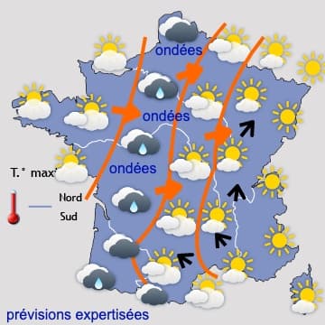 Amélioration entre mardi et jeudi, avant un week-end maussade