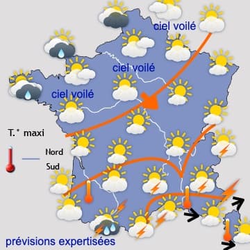 Fin de semaine plus mitigée au Nord, estivale au Sud 