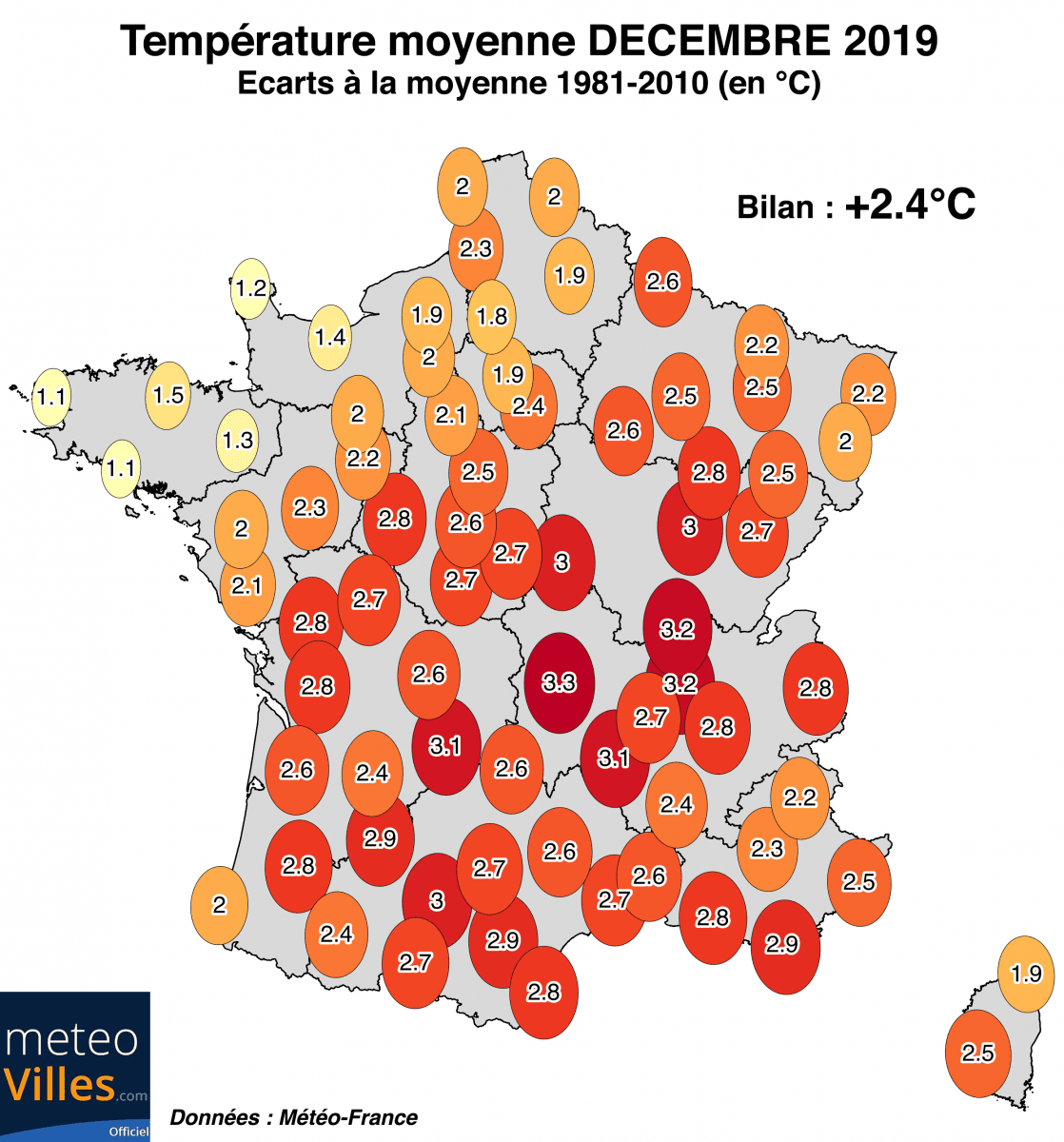 Image d'illustration pour Bilan de décembre 2019 : pluvieux mais particulièrement doux