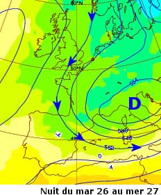 Image d'illustration pour Vers un temps durablement humide et froid - risque de neige