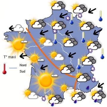 Risque de neige, notamment pour dimanche