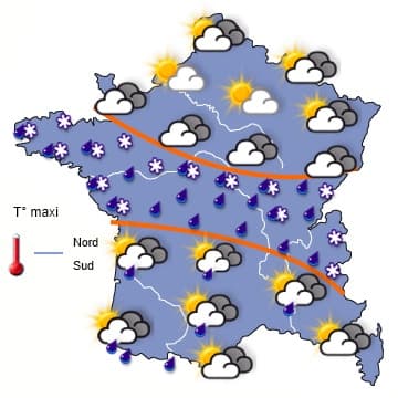WEEK-END de PÂQUES : Toujours froid et stable au nord, plus perturbé au sud...