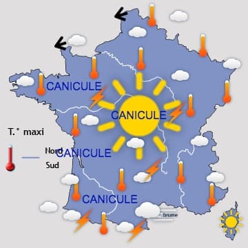 Canicule généralisée jusqu'à jeudi - lente évolution ensuite