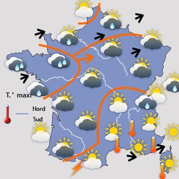 Début de semaine très agité avant un week-end prochain estival