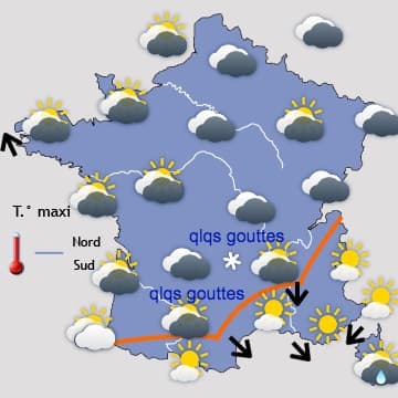 Week-end généralement calme, puis défilé de perturbations
