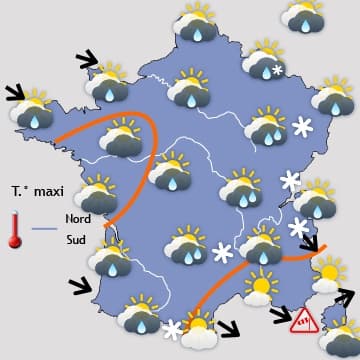 Encore des pluies, du vent, puis de la douceur...