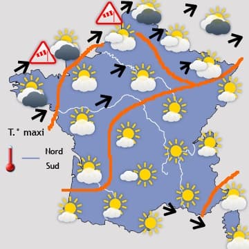 Retour en force de l'anticyclone à partir de mardi