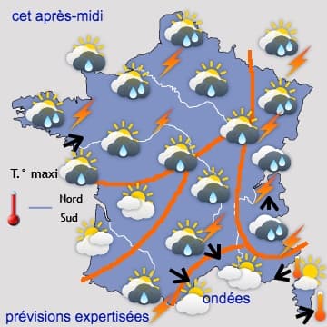 Nombreuses averses quasiment toute la semaine