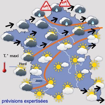 Semaine très agitée avec quelques flocons jusqu'en plaine