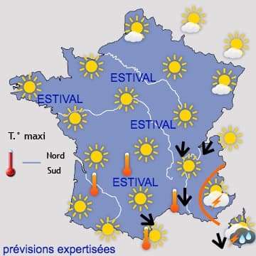 Nombreuses journées ensoleillées et chaudes !