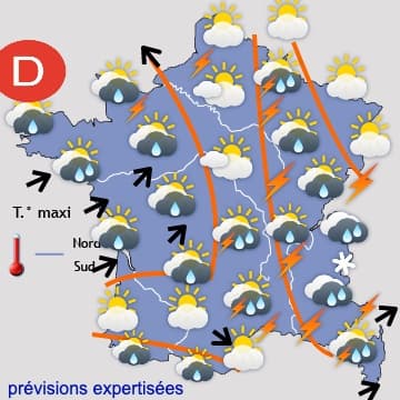 Risque d'averses orageuses toute la semaine prochaine !